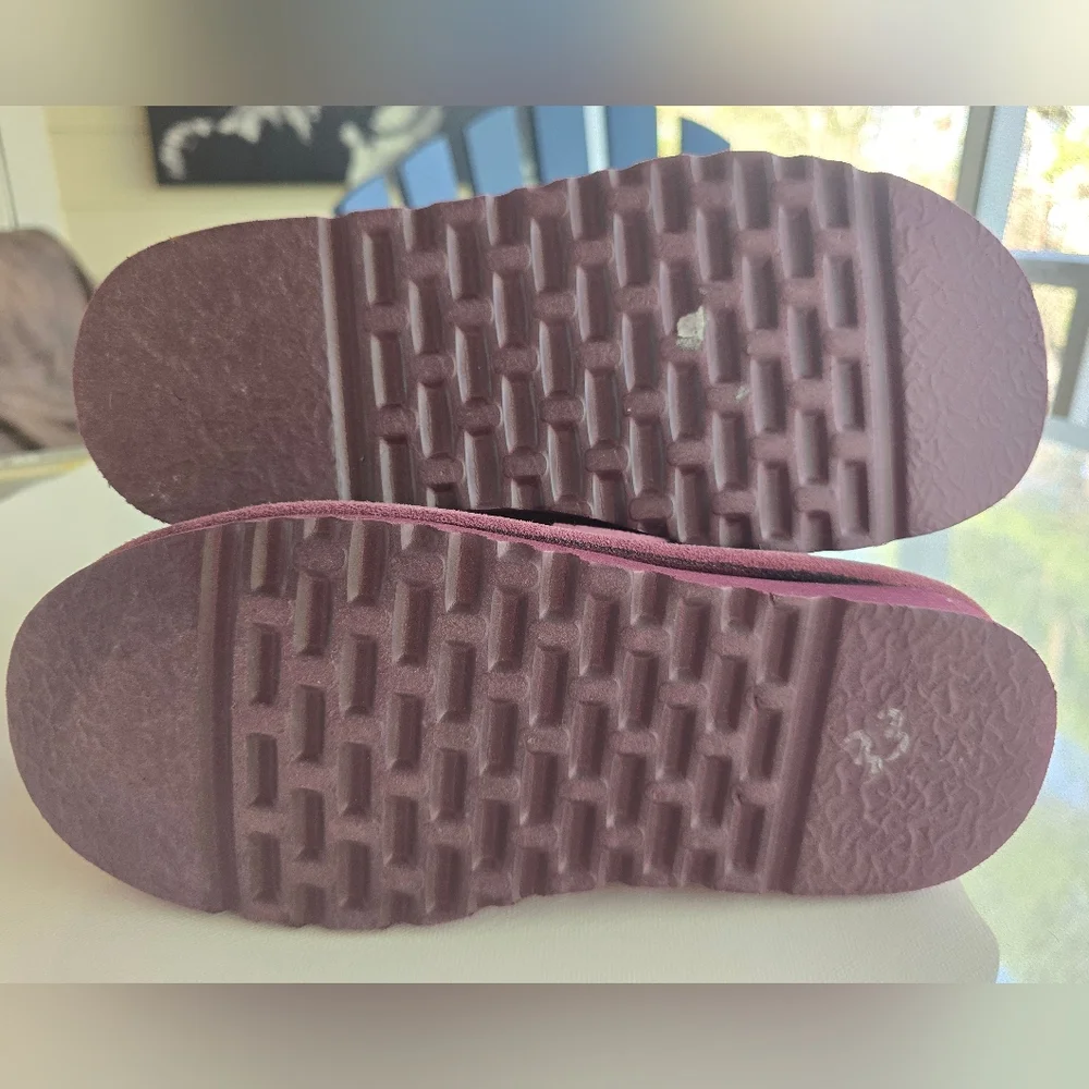 BearPaw Purple Suede Winter Boots Sz 6/7